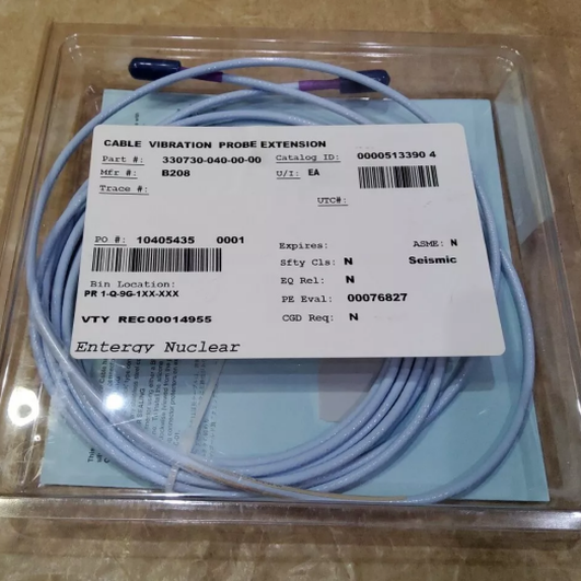 Bently Nevada 330730-040-00-00 3300 XL 11 mm Extension Cable Bently Nevada 330730-040-00-00 3300 XL 11 mm Extension Cable